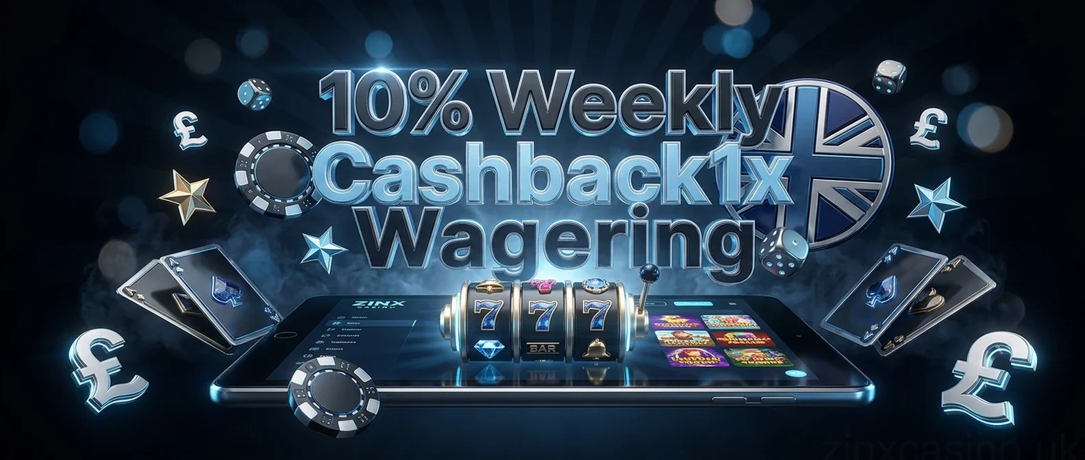 10% Weekly Cashback1x Wagering